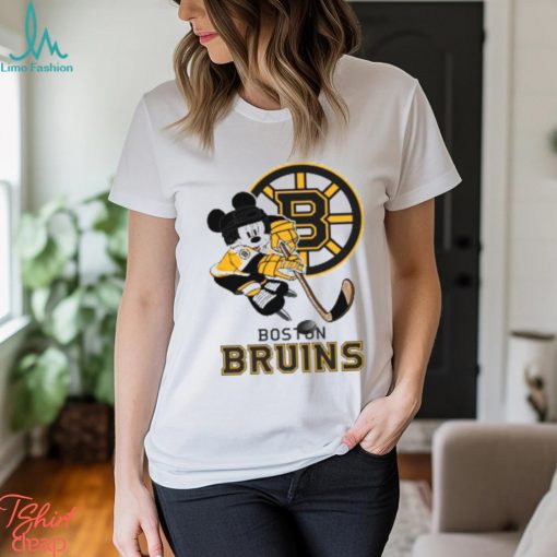 NHL Boston Bruins Mickey Mouse Disney Hockey T Shirt