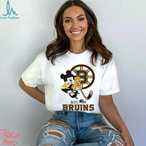 NHL Boston Bruins Mickey Mouse Disney Hockey T Shirt