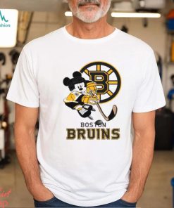 NHL Boston Bruins Mickey Mouse Disney Hockey T Shirt