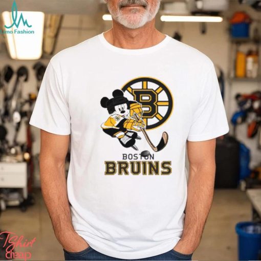 NHL Boston Bruins Mickey Mouse Disney Hockey T Shirt