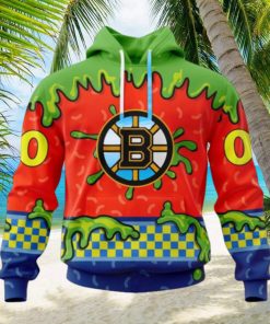 NHL Boston Bruins Special Nickelodeon Design Hoodie