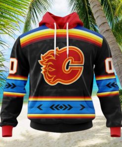 NHL Calgary Flames Special Native Heritage Design Hoodie