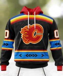 NHL Calgary Flames Special Native Heritage Design Hoodie