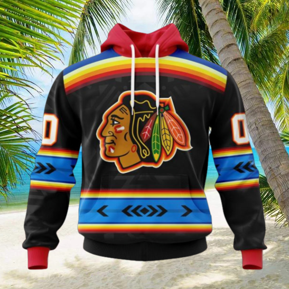 NHL Chicago Blackhawks Special Native Heritage Design Hoodie NHL Chicago Blackhawks Special Native Heritage Design Hoodie