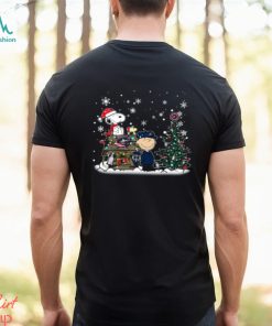 NHL Columbus Blue Jackets Snoopy Charlie Brown Woodstock Christmas Stanley Cup Hockey T Shirt