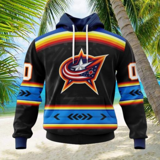 NHL Columbus Blue Jackets Special Native Heritage Design Hoodie