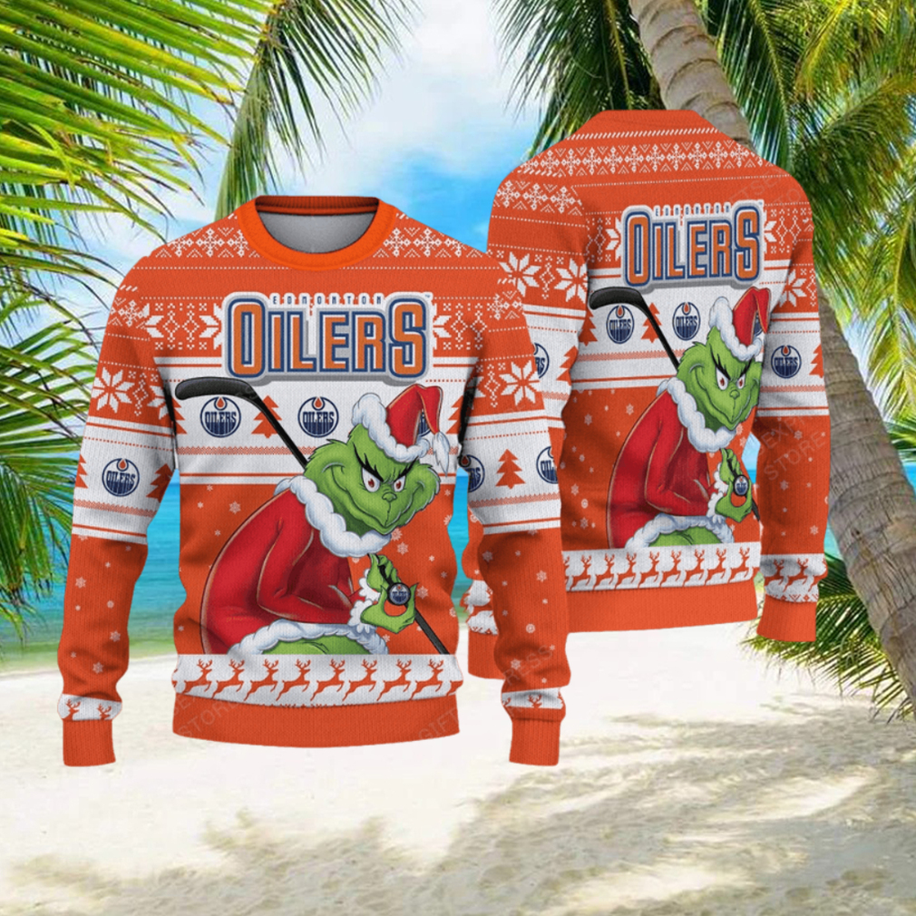 Oilers ugly outlet christmas sweater