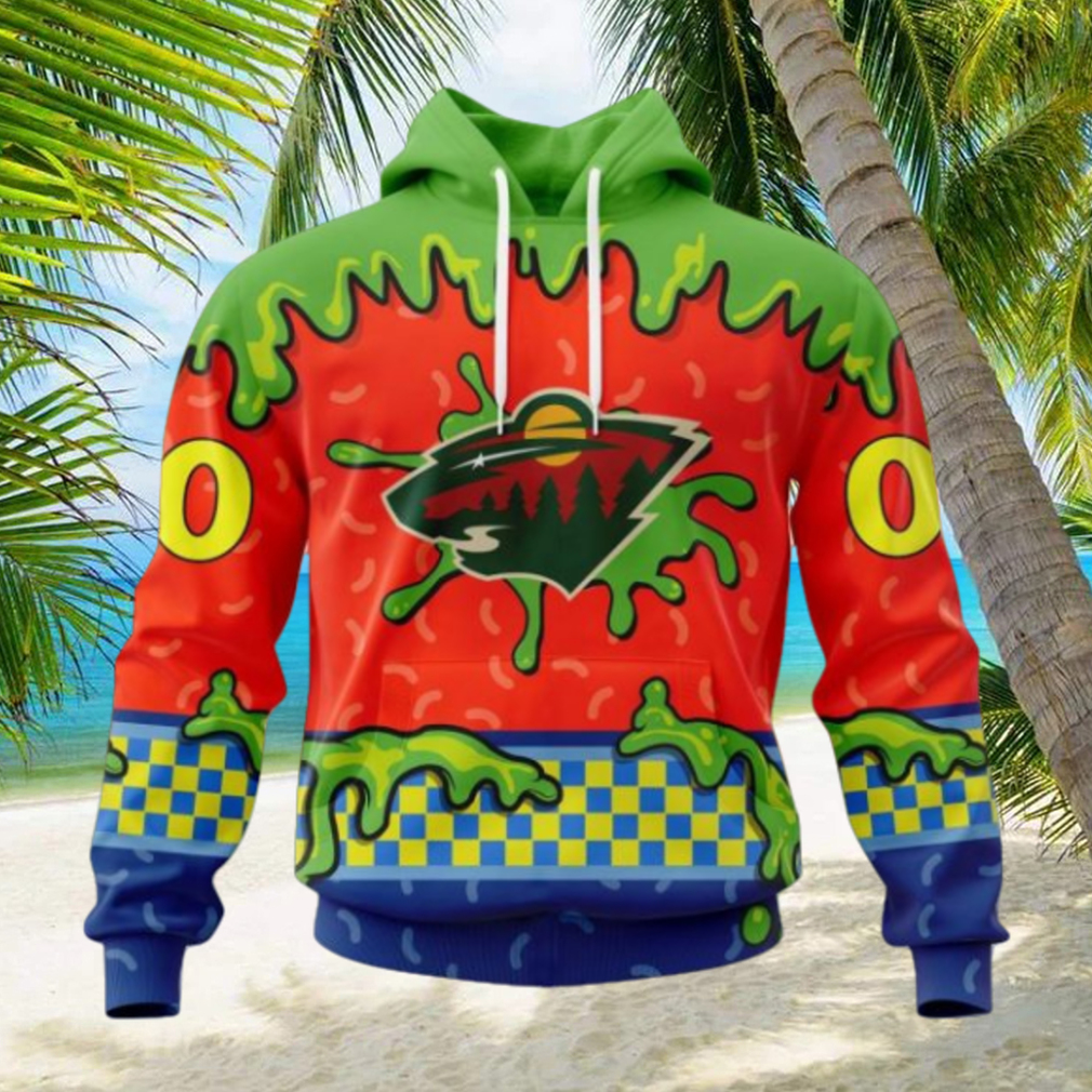 NHL Minnesota Wild Special Nickelodeon Design Hoodie NHL Minnesota Wild Special Nickelodeon Design Hoodie