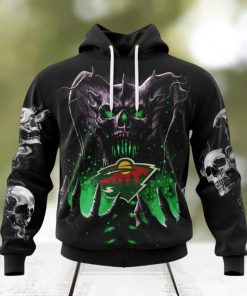 NHL Minnesota Wild Special Skull Art Design Hoodie