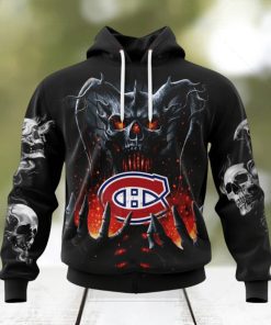 NHL Montreal Canadiens Special Skull Art Design Hoodie