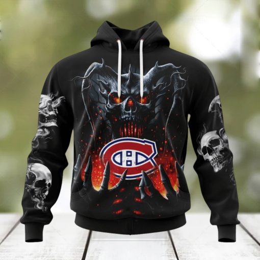 NHL Montreal Canadiens Special Skull Art Design Hoodie