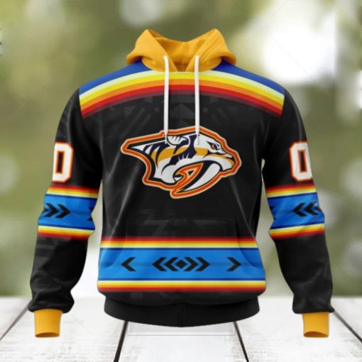 NHL Nashville Predators Special Native Heritage Design Hoodie