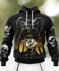 NHL Nashville Predators Special Skull Art Design Hoodie