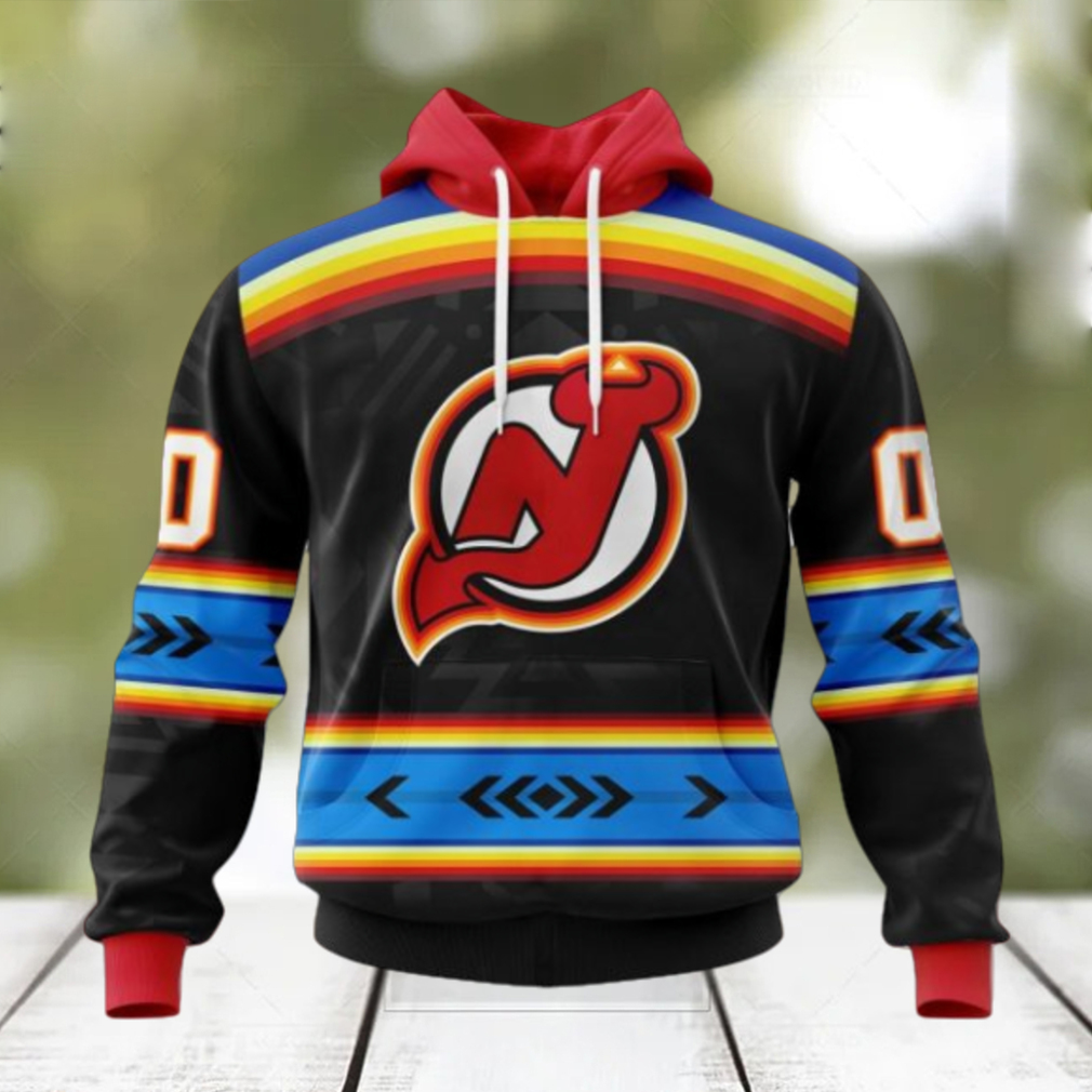 NHL New Jersey Devils Special Native Heritage Design Hoodie NHL New Jersey Devils Special Native Heritage Design Hoodie