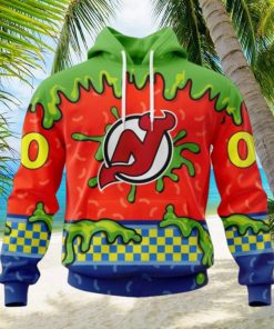 NHL New Jersey Devils Special Nickelodeon Design Hoodie