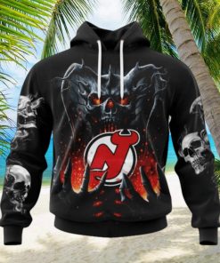 NHL New Jersey Devils Special Skull Art Design Hoodie