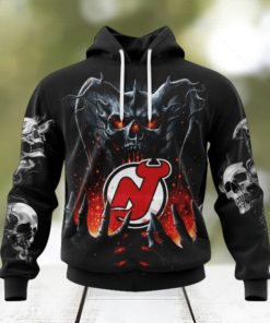 NHL New Jersey Devils Special Skull Art Design Hoodie