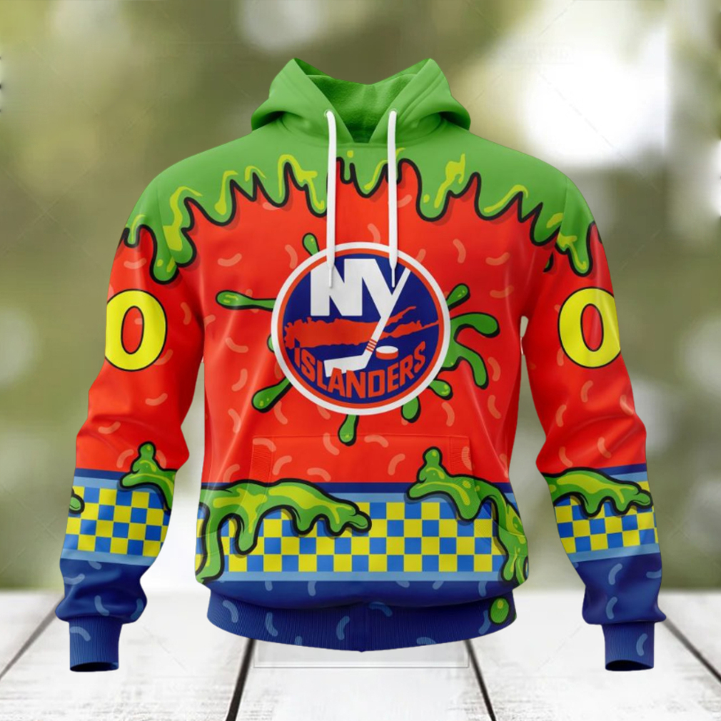 NHL New York Islanders Special Nickelodeon Design Hoodie NHL New York Islanders Special Nickelodeon Design Hoodie