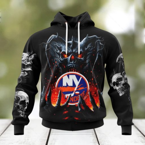 NHL New York Islanders Special Skull Art Design Hoodie