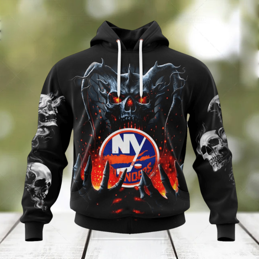 NHL New York Islanders Special Skull Art Design Hoodie NHL New York Islanders Special Skull Art Design Hoodie