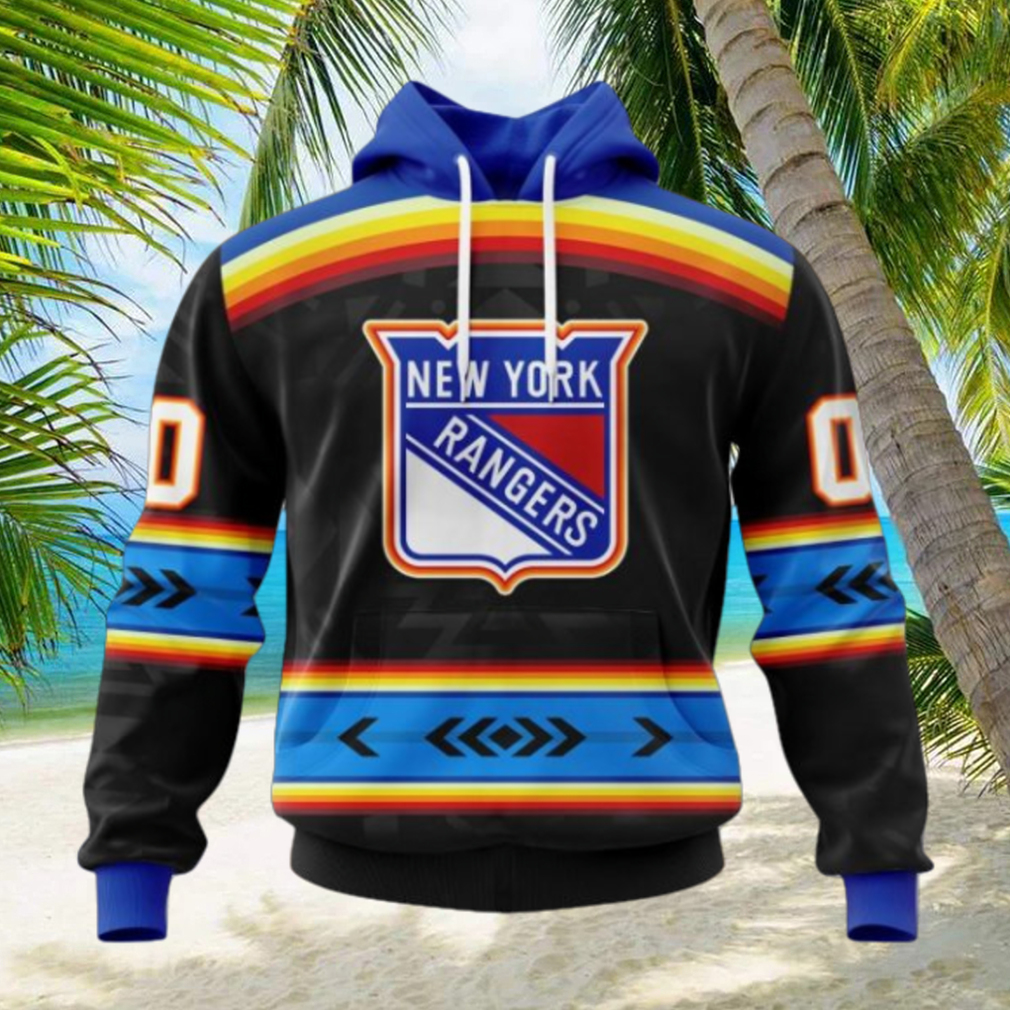 NHL New York Rangers Special Native Heritage Design Hoodie NHL New York Rangers Special Native Heritage Design Hoodie