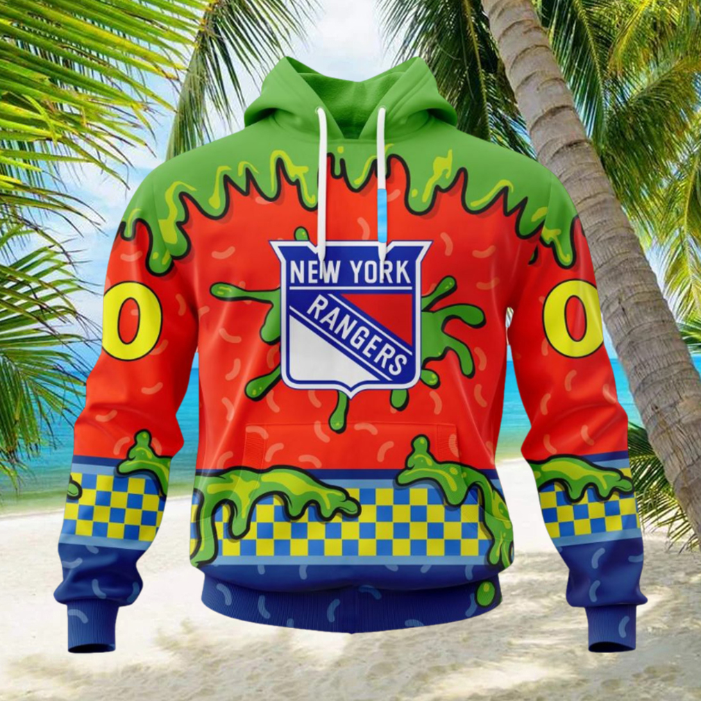 NHL New York Rangers Special Nickelodeon Design Hoodie NHL New York Rangers Special Nickelodeon Design Hoodie