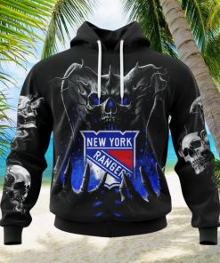 NHL New York Rangers Special Skull Art Design Hoodie