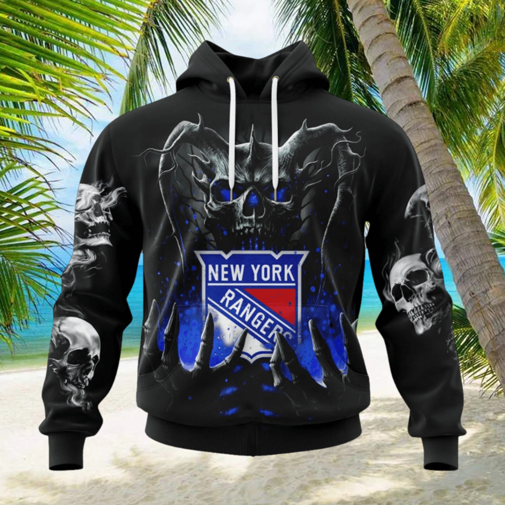NHL New York Rangers Special Skull Art Design Hoodie NHL New York Rangers Special Skull Art Design Hoodie
