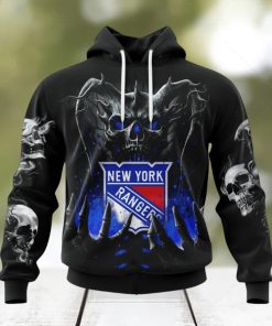 NHL New York Rangers Special Skull Art Design Hoodie