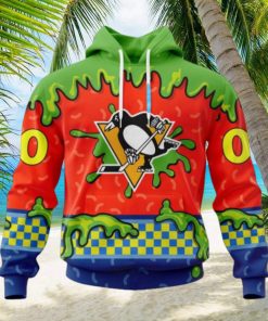 NHL Pittsburgh Penguins Special Nickelodeon Design Hoodie