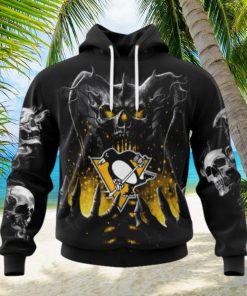 NHL Pittsburgh Penguins Special Skull Art Design Hoodie
