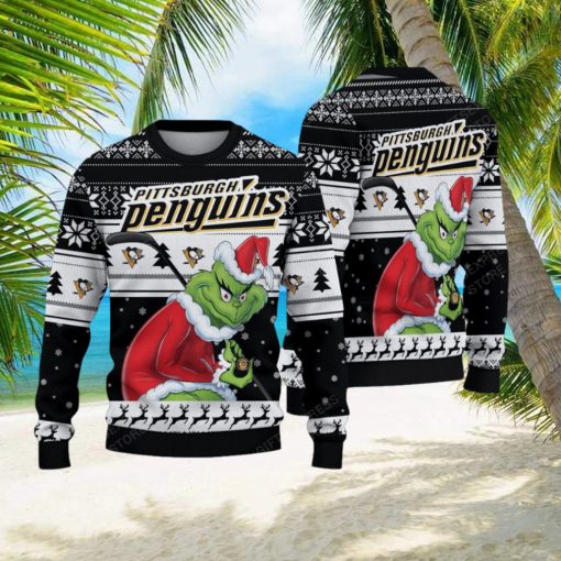 NHL Pittsburgh Penguins Ugly Sweater Grinch Christmas Sweater