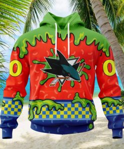 NHL San Jose Sharks Special Nickelodeon Design Hoodie