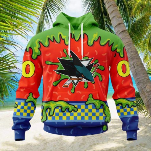NHL San Jose Sharks Special Nickelodeon Design Hoodie