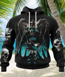 NHL San Jose Sharks Special Skull Art Design Hoodie