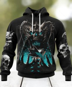 NHL San Jose Sharks Special Skull Art Design Hoodie