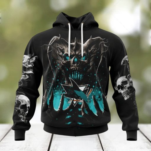 NHL San Jose Sharks Special Skull Art Design Hoodie