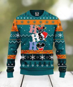 NHL San Jose Sharks Ugly Sweater Hohoho Mickey Ugly Christmas Sweater