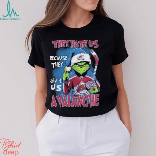 NHL Santa Grinch They Hate Us Because They Ain’t Us Colorado Avalanche T Shirt