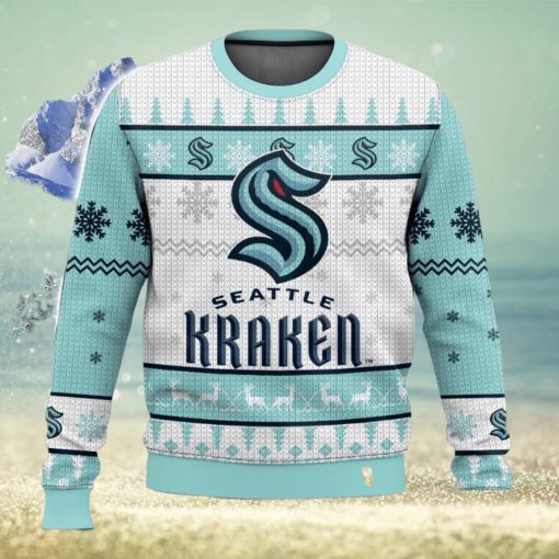 NHL Seattle Kraken 3D Christmas Sweater Ugly Christmas Sweater Christmas Gift Ideas