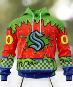 NHL Seattle Kraken Special Nickelodeon Design Hoodie