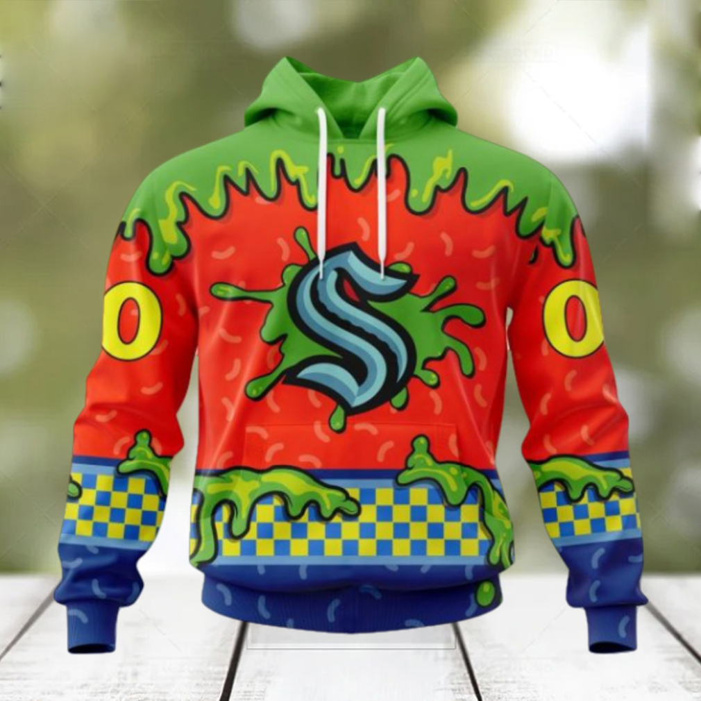 NHL Seattle Kraken Special Nickelodeon Design Hoodie Limotees