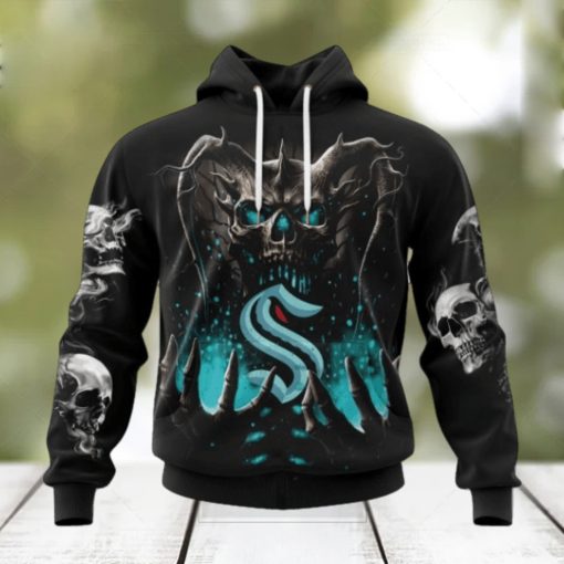 NHL Seattle Kraken Special Skull Art Design Hoodie