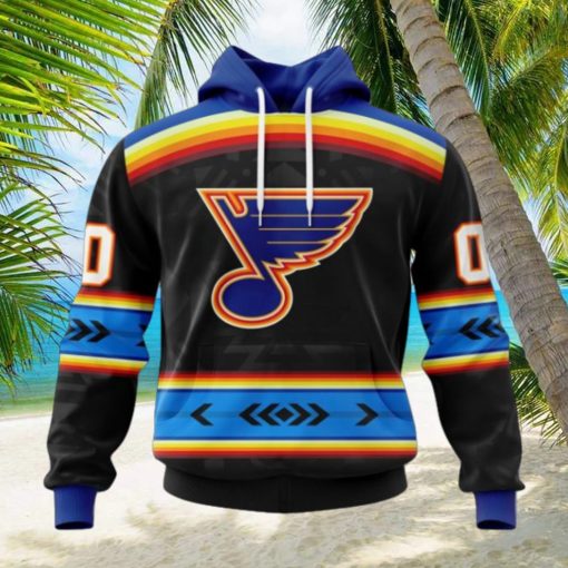 NHL St. Louis Blues Special Native Heritage Design Hoodie