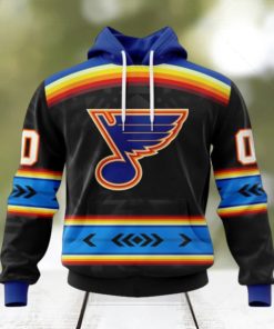 NHL St. Louis Blues Special Native Heritage Design Hoodie