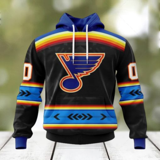 NHL St. Louis Blues Special Native Heritage Design Hoodie