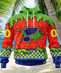 NHL St. Louis Blues Special Nickelodeon Design Hoodie