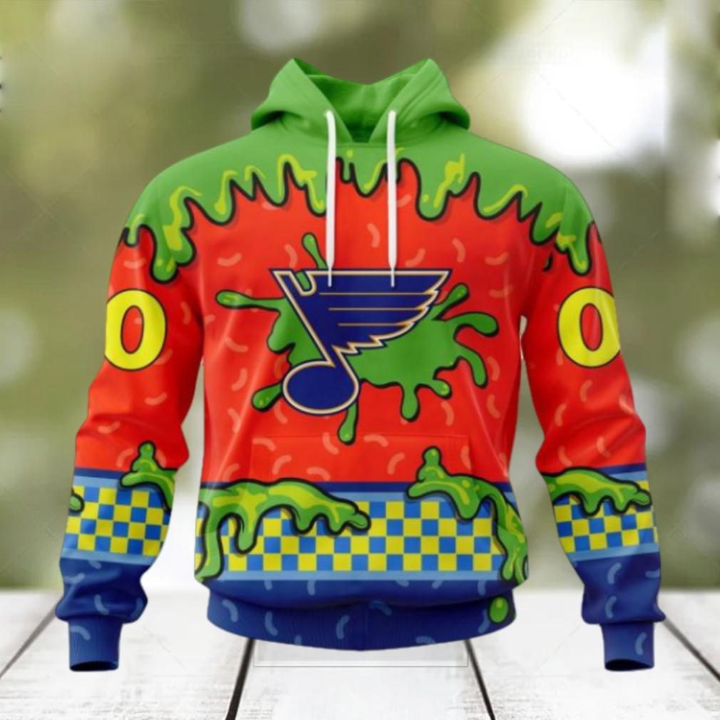 NHL St. Louis Blues Special Nickelodeon Design Hoodie NHL St. Louis Blues Special Nickelodeon Design Hoodie