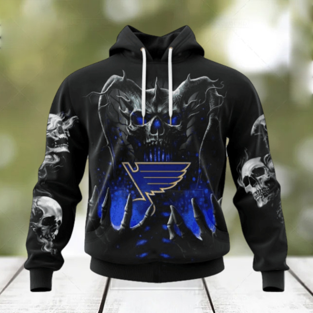 NHL St. Louis Blues Special Skull Art Design Hoodie NHL St. Louis Blues Special Skull Art Design Hoodie
