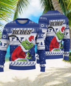 NHL St. Louis Blues Ugly Sweater Grinch Christmas Sweater